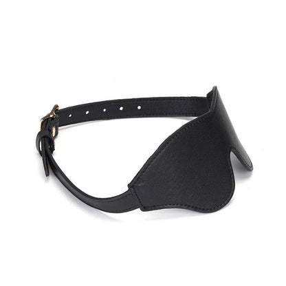 Leather Blindfold with Gold Buckle - CoreFlexInd
