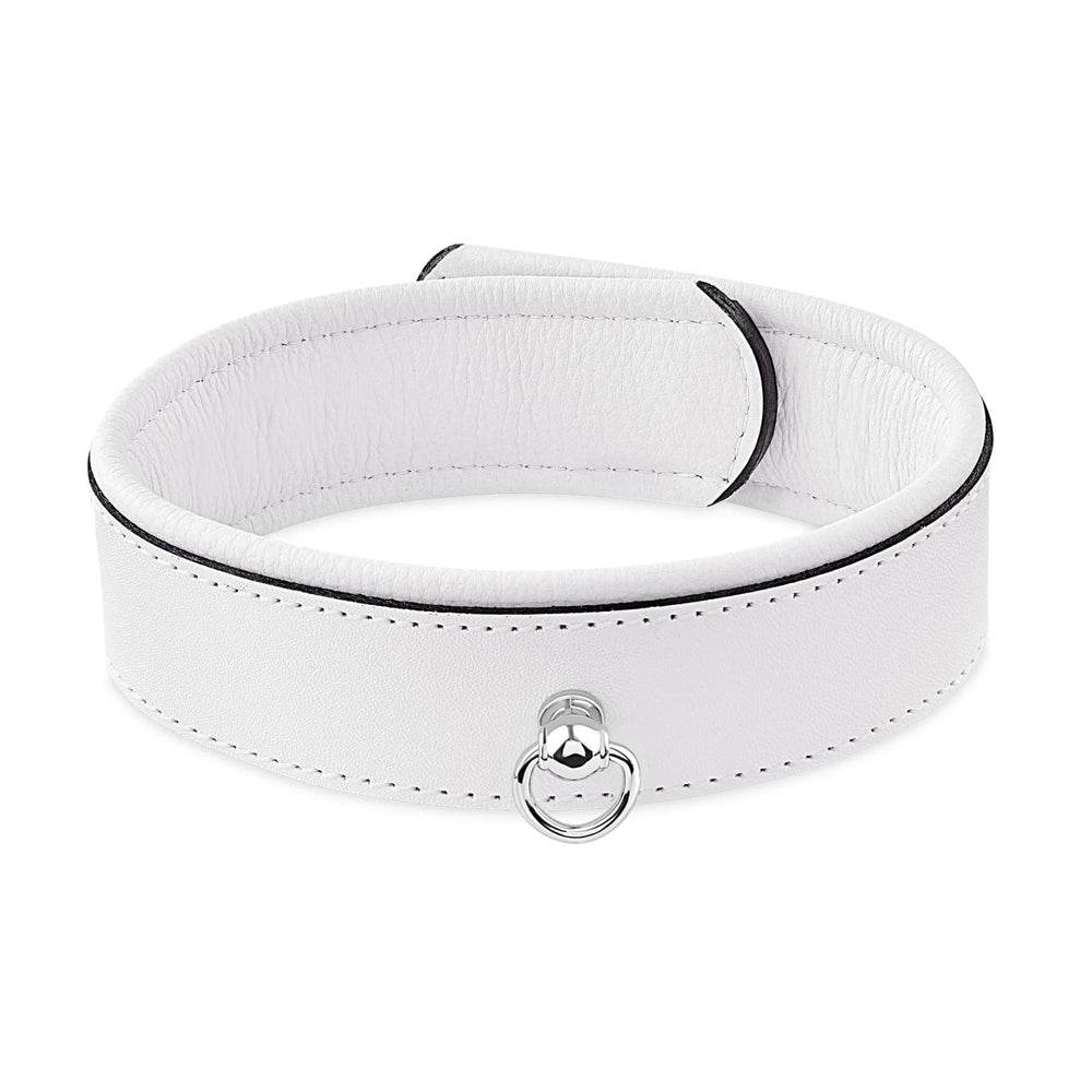 Leather Collar White - CoreFlexInd