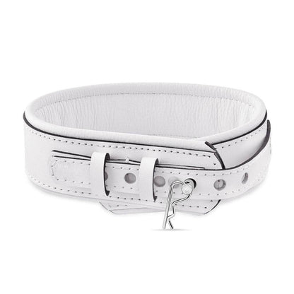 Leather Collar White - CoreFlexInd