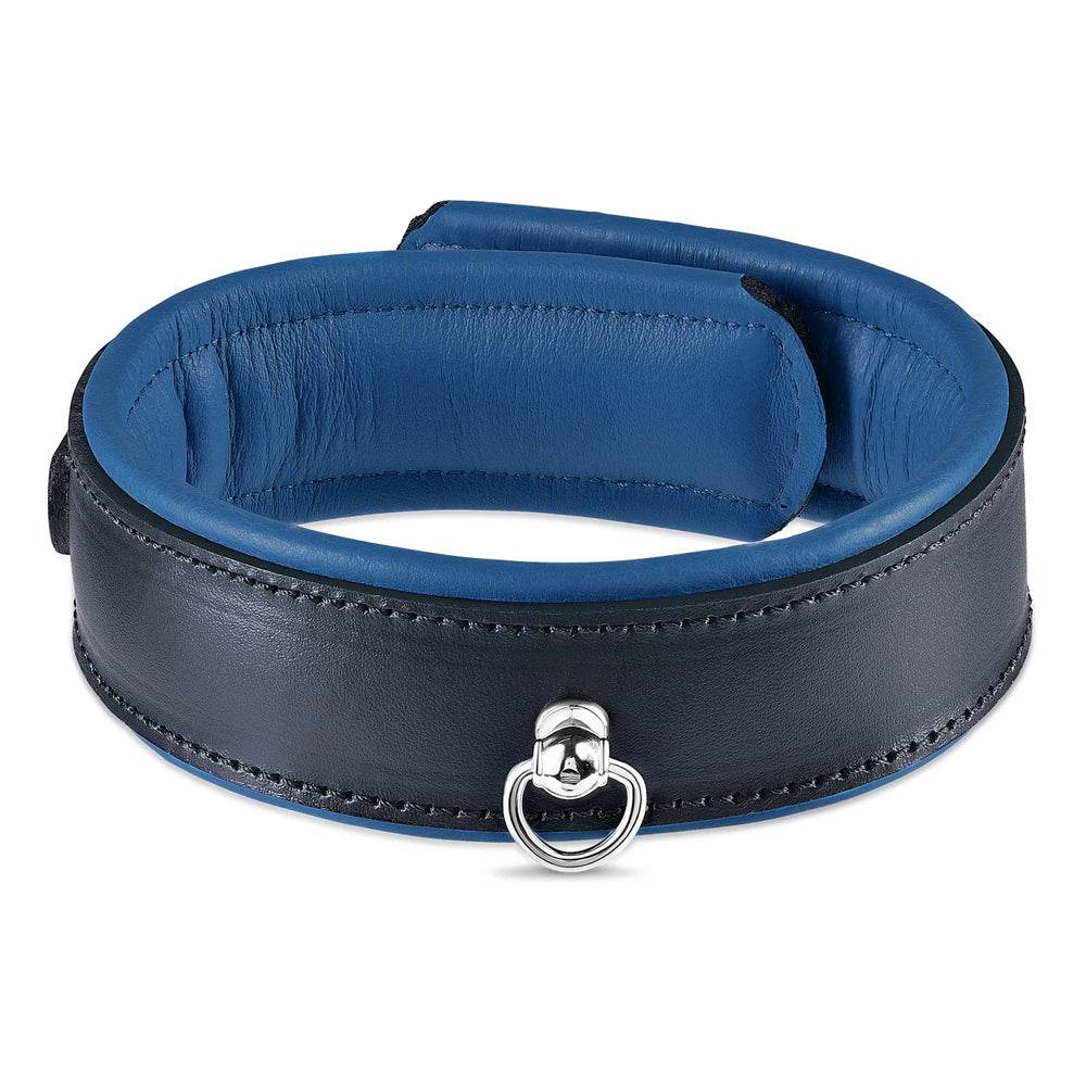 Leather Collar Black/Blue - CoreFlexInd