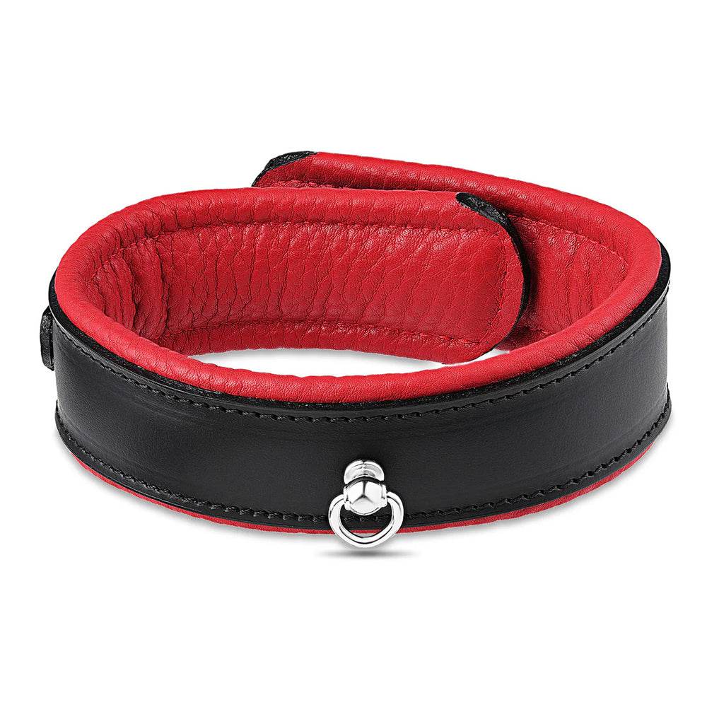 Leather Collar Black/Red - CoreFlexInd