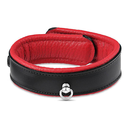 Leather Collar Black/Red - CoreFlexInd