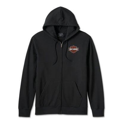 Bar &amp; Shield Zip-Up Hoodie: Bold, Comfortable, Built to Ride