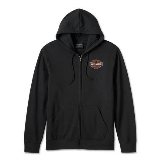 Bar &amp; Shield Zip-Up Hoodie: Bold, Comfortable, Built to Ride