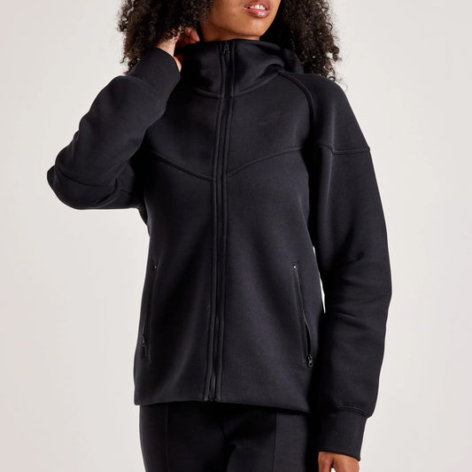 Women's Black Tech Fleece Hoodie