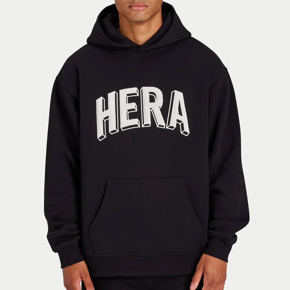 Black Hoodie Oversized Fit Label