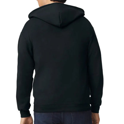 Black Hoodie Zip-Up Hoodie