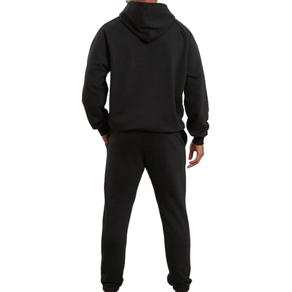 Black Pullover Hooded Track Suit