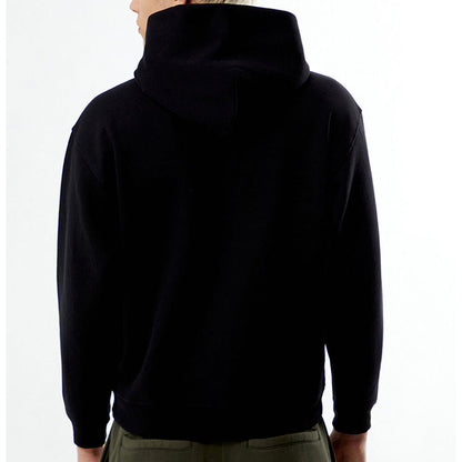 Black Solid Color Hoodie
