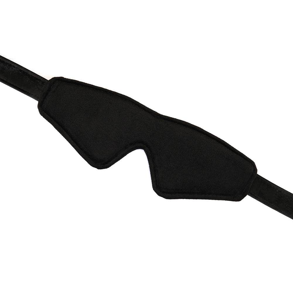 Black Blindfold with Gold Buckle - CoreFlexInd