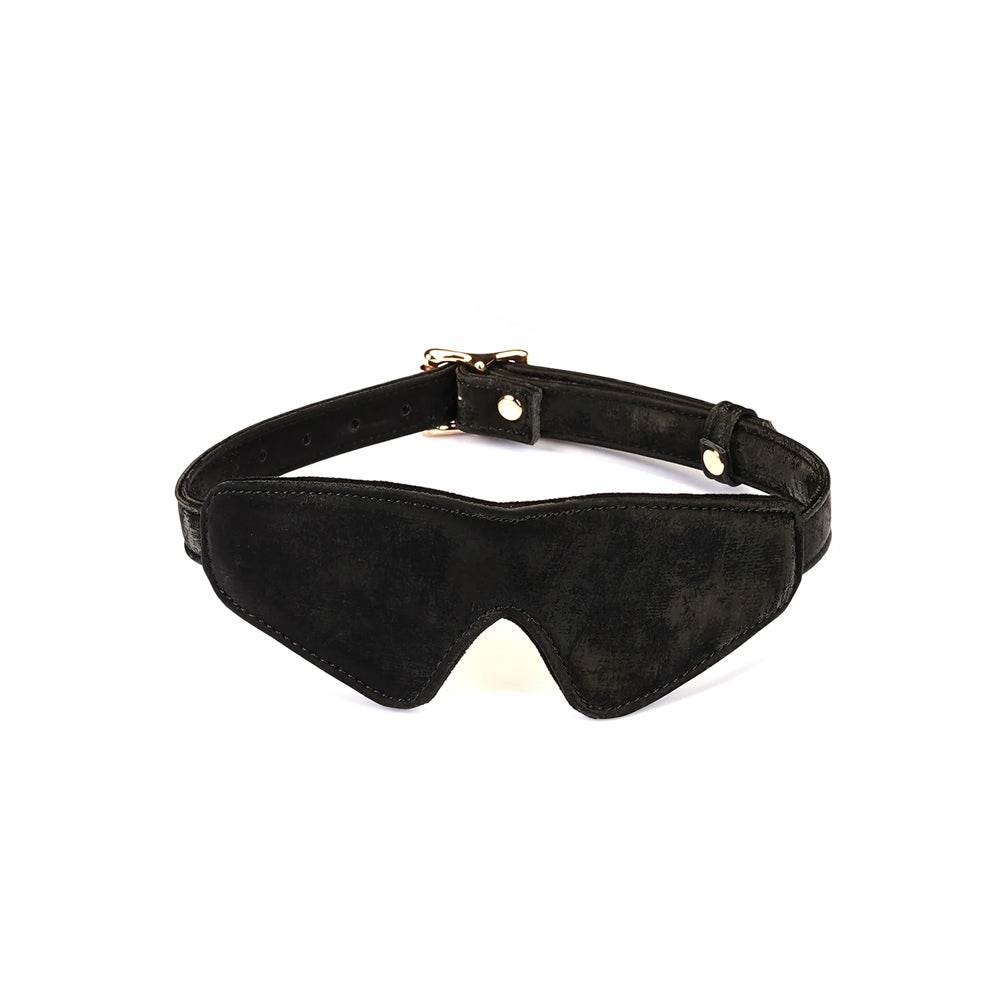 Black Blindfold with Gold Buckle - CoreFlexInd