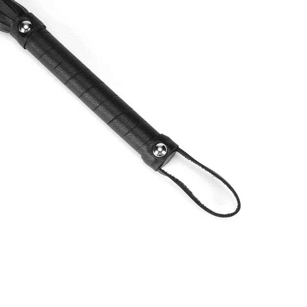 Black Bond Leather Whip - CoreFlexInd