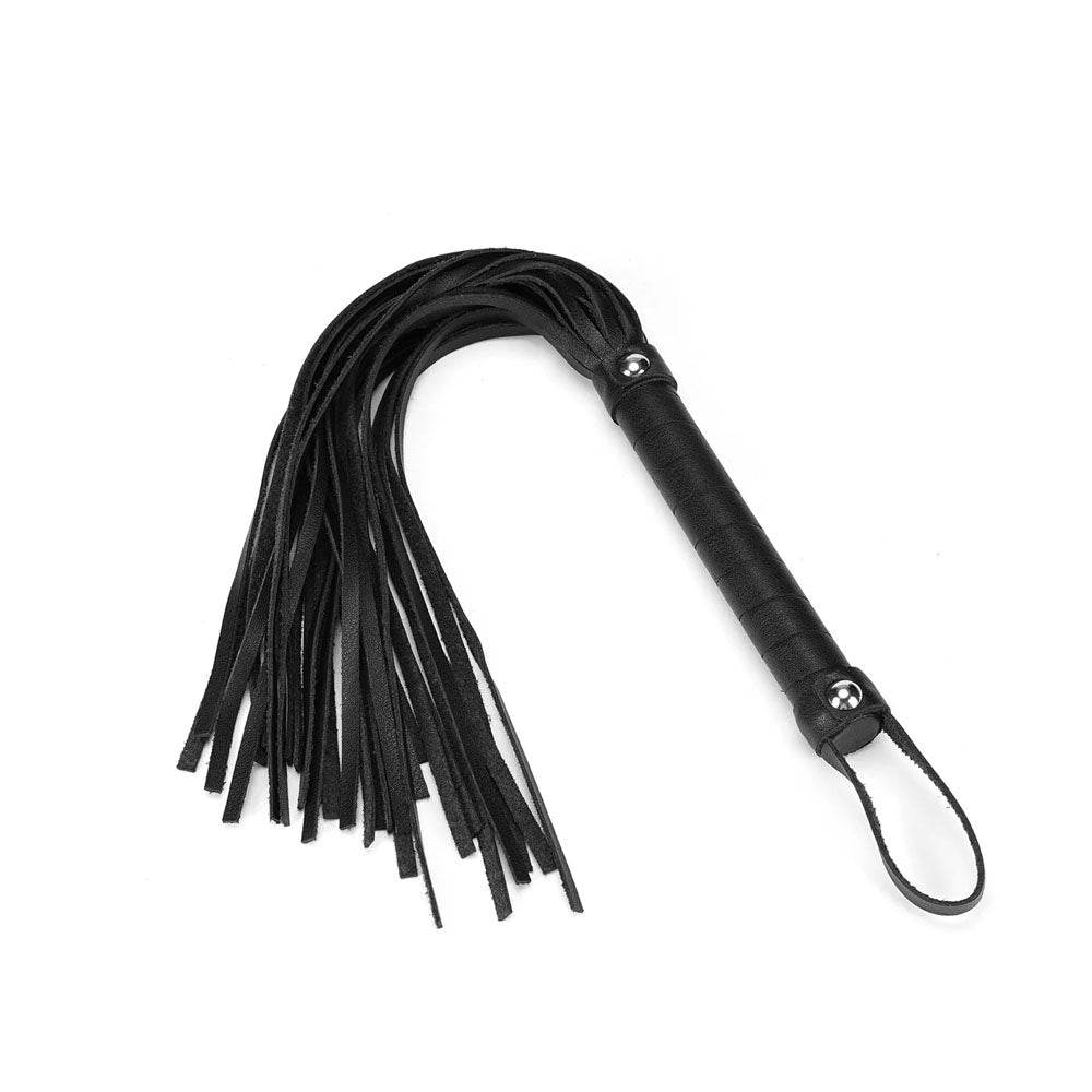 Black Bond Leather Whip - CoreFlexInd