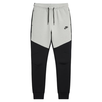 Black Grey Tech Fleece Full-Zip Hooded Track Suit-Coreflexind