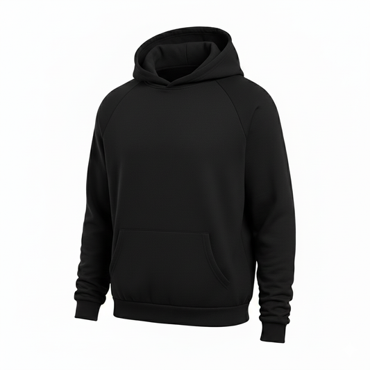 Black Pullover Hooded Track Suit-Coreflexind