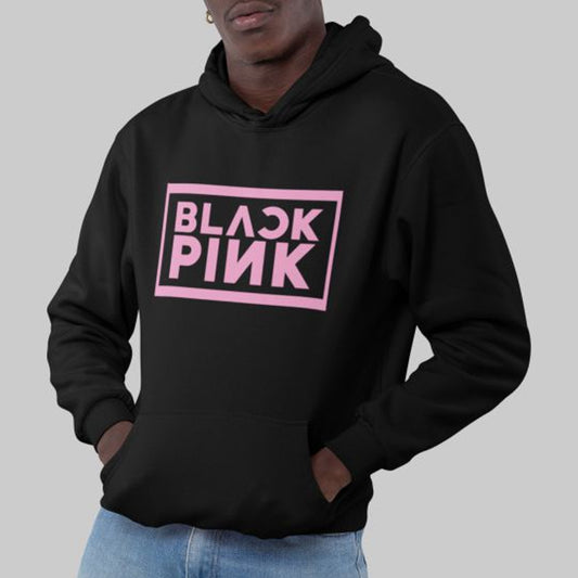 Black Hoodie With Pink
