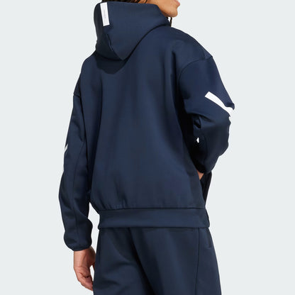 Navy Blue Z.N.E Full-Zip Hooded Track Suit