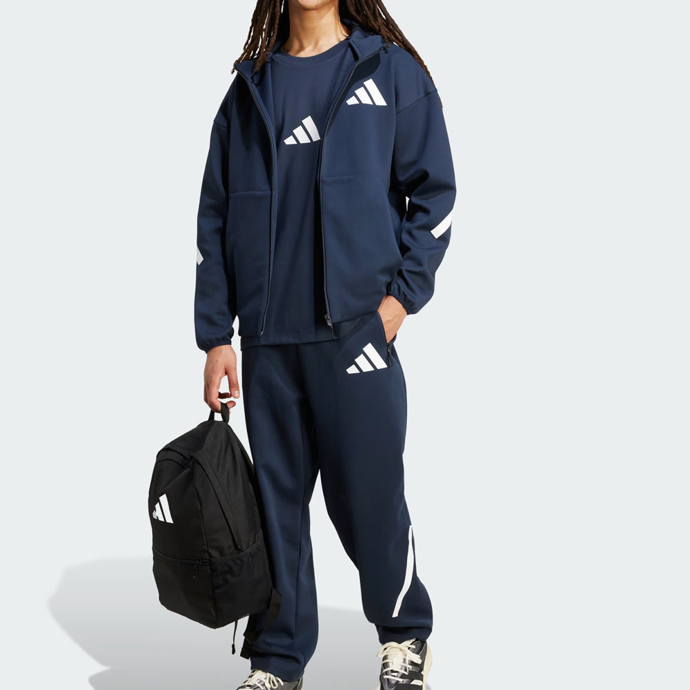 Navy Blue Z.N.E Full-Zip Hooded Track Suit