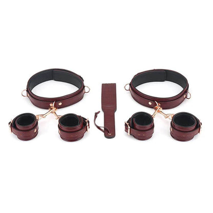 Bondage Restraint Kit with Spanking Paddle - CoreFlexInd