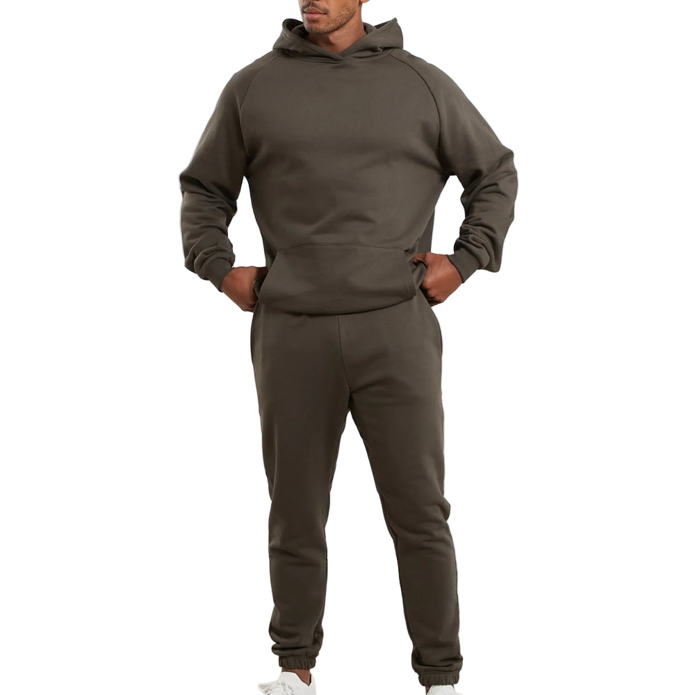 Camo Grey Pullover Hooded Track Suit-Coreflexind
