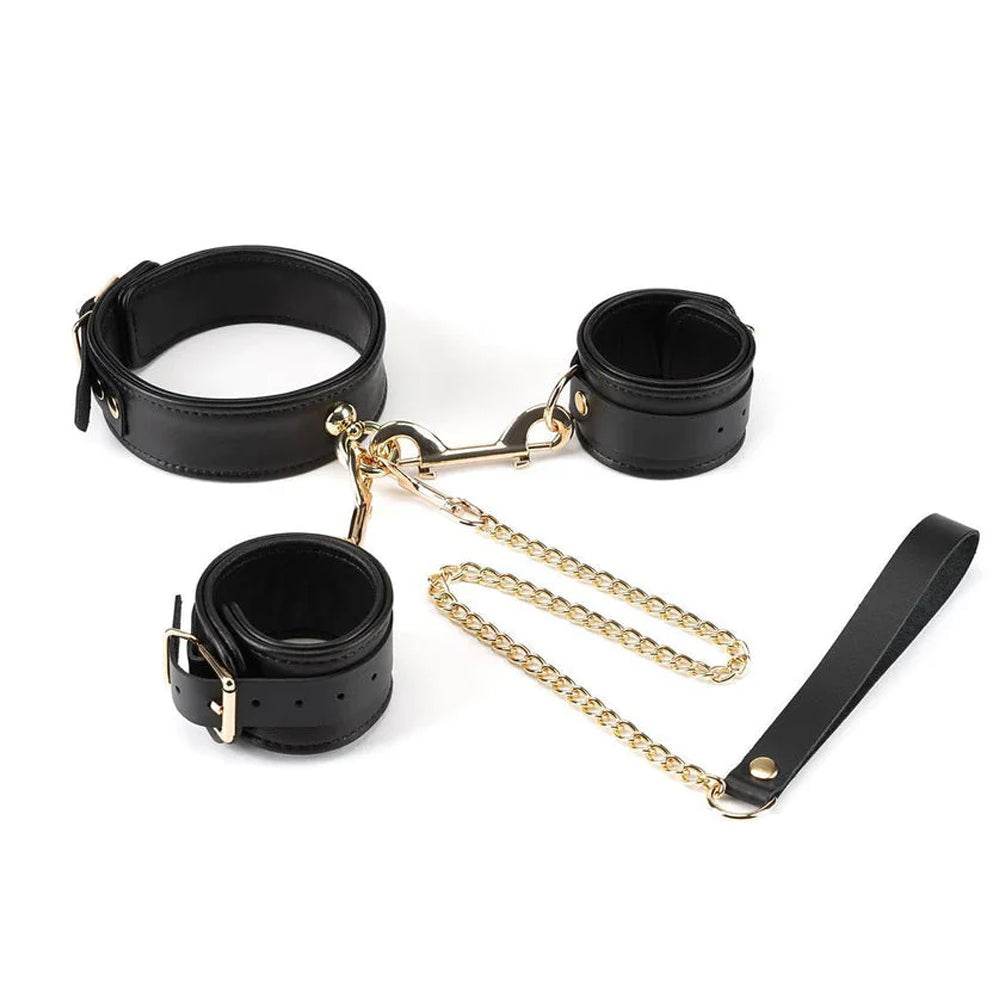 Collar With Leash Hand Cuffs - CoreFlexInd