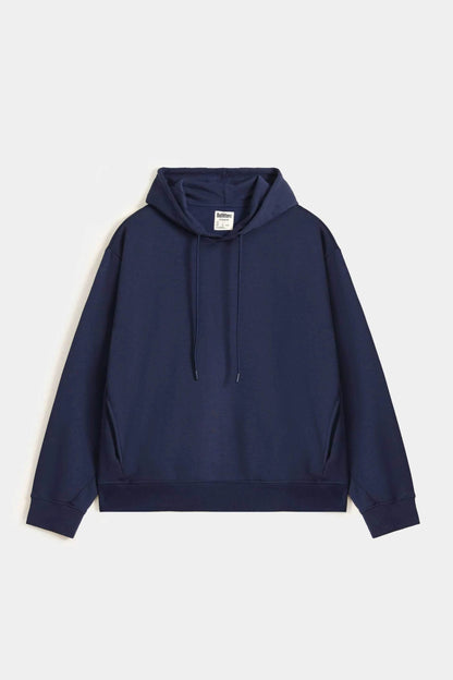 Crop Hoodie Navy - Garmentswear