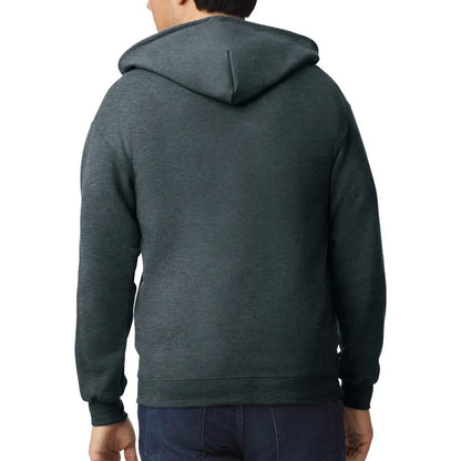 Dark Heather Zip-Up Hoodie