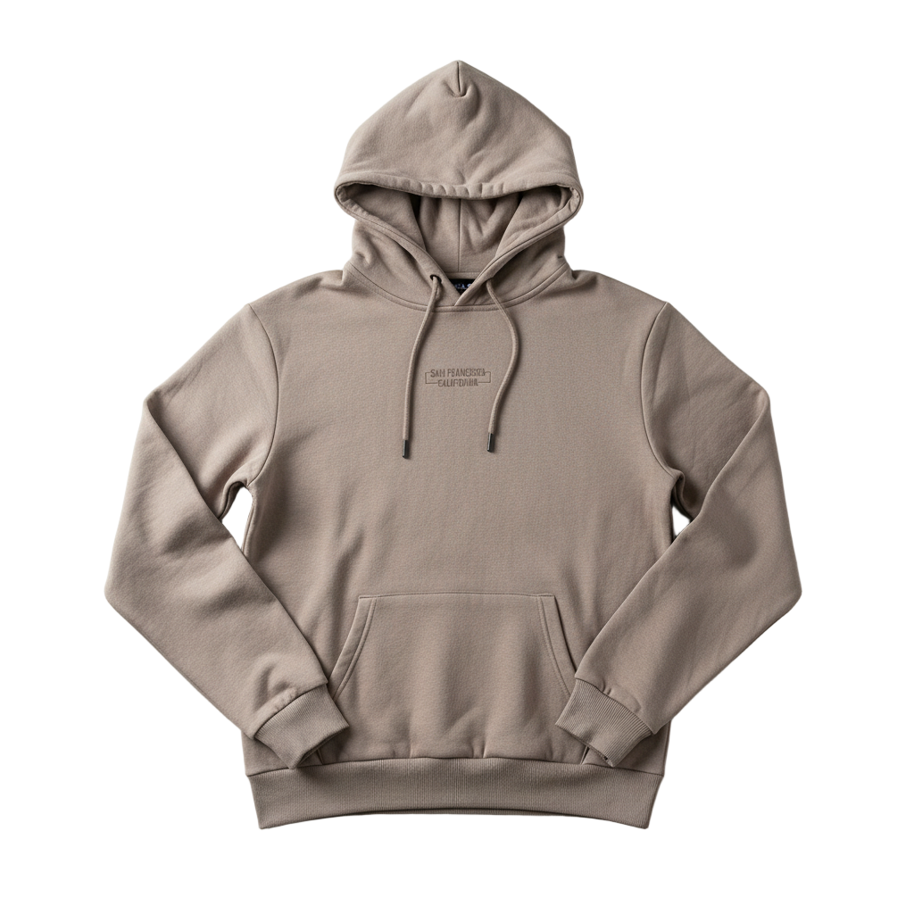 Frappe Print Detail Hoodie - Garmentswear