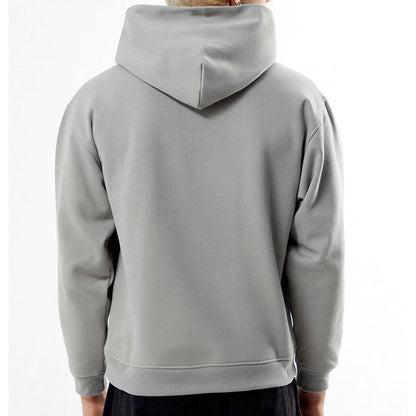 Grauer, einfarbiger Hoodie