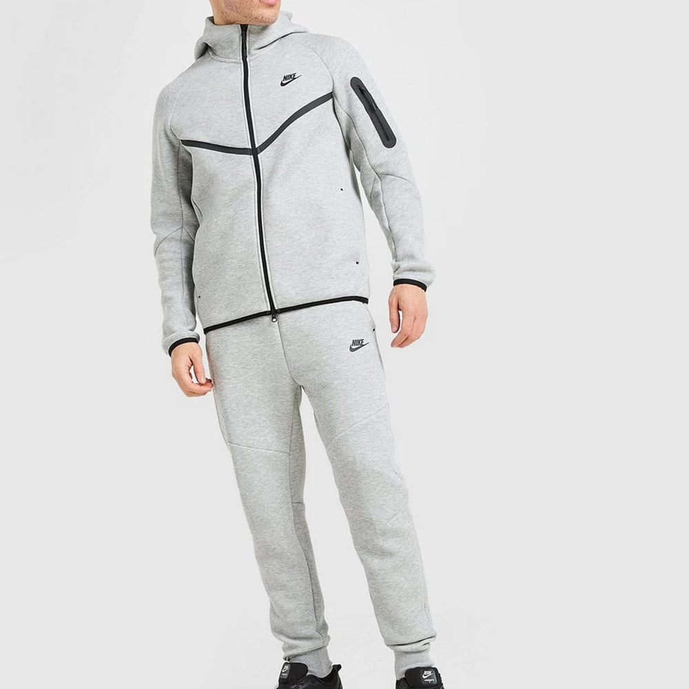 Heather Grey Tech Fleece Full-Zip Hooded Track Suit