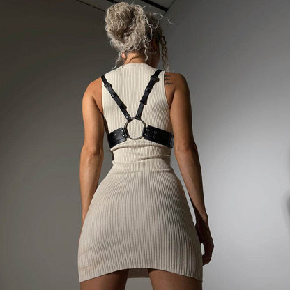 Leather Chest Harness for Women - CoreFlexInd