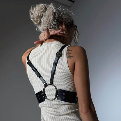 Leather Chest Harness for Women - CoreFlexInd