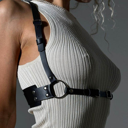 Leather Chest Harness for Women - CoreFlexInd
