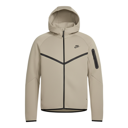 Light Army Tech Fleece Full-Zip Hooded Track Suit-Coreflexind