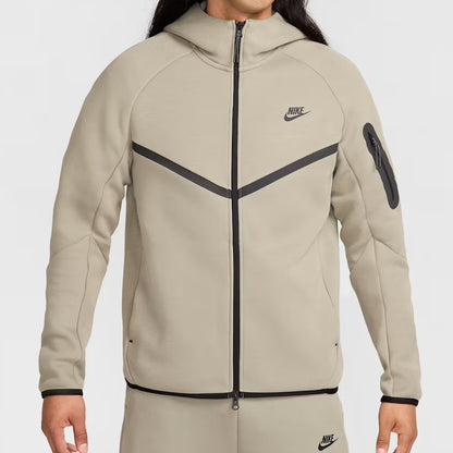 Light Army Tech Fleece Full-Zip Hooded Track Suit-Coreflexind