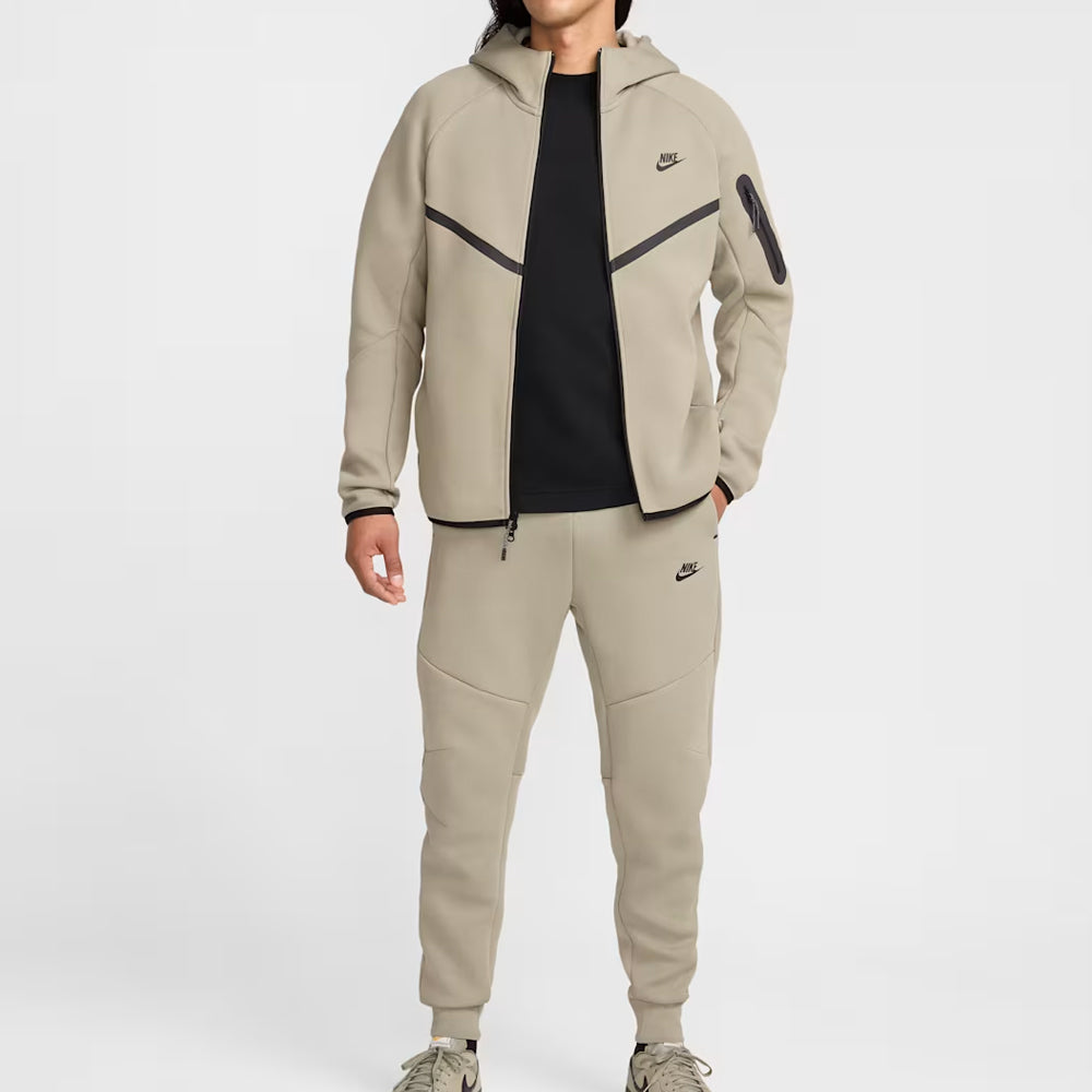Light Army Tech Fleece Full-Zip Hooded Track Suit-Coreflexind