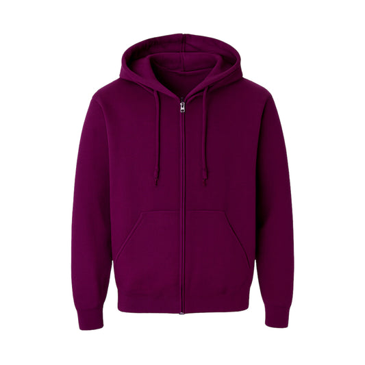 Purple hoodie on a white background