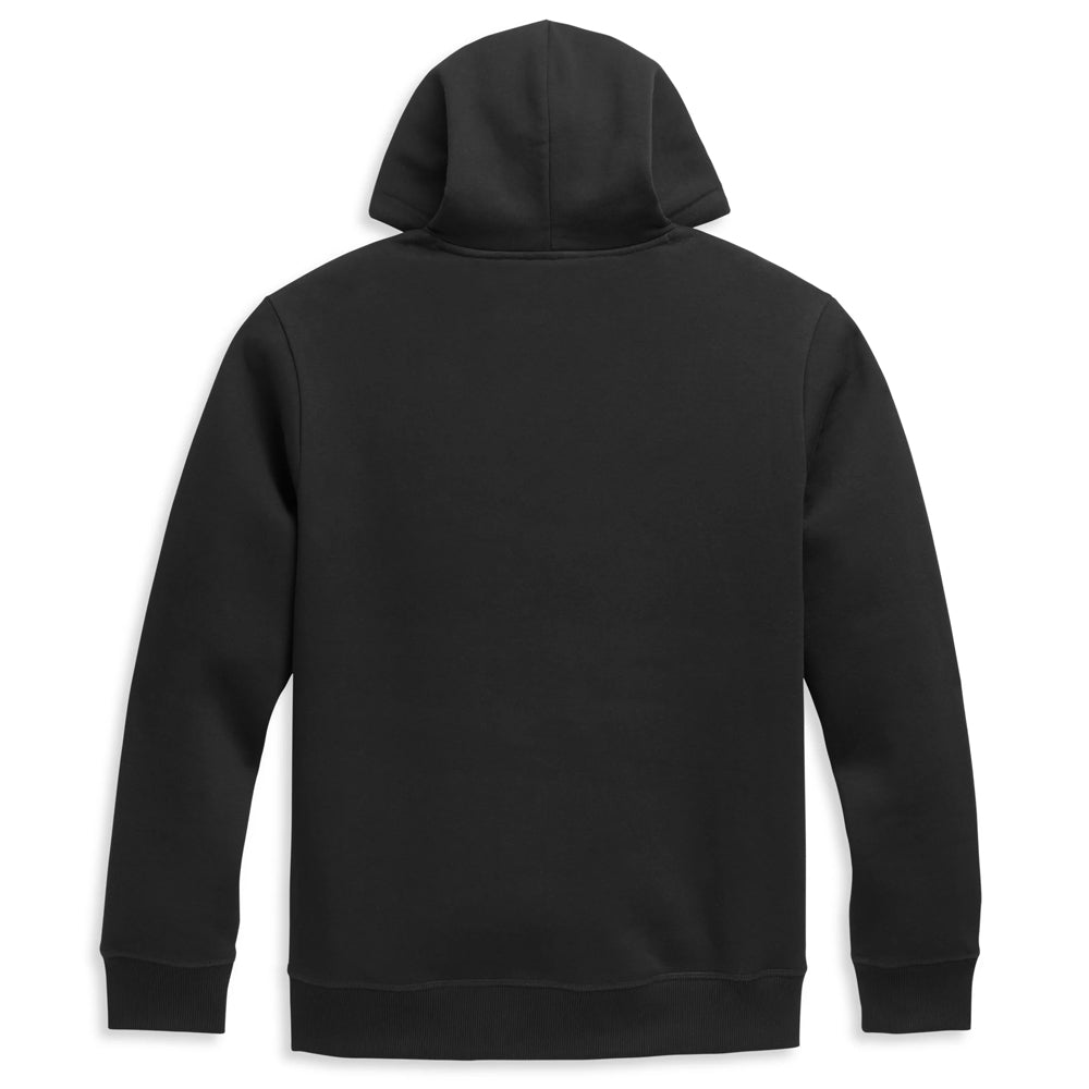Black hoodie on a white background