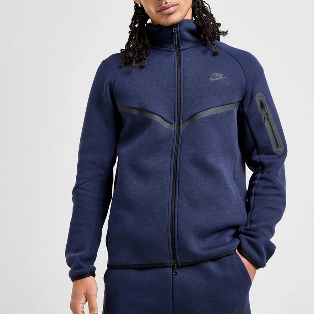 Navy Blue Tech Fleece Full-Zip Hooded Track Suit