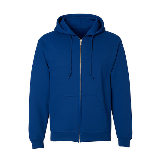 Blue hoodie on a white background
