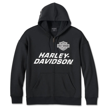Men's Black Screamin Eagle Zip-Up Hoodie