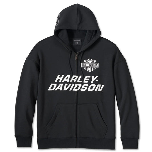 Men's Black Screamin Eagle Zip-Up Hoodie