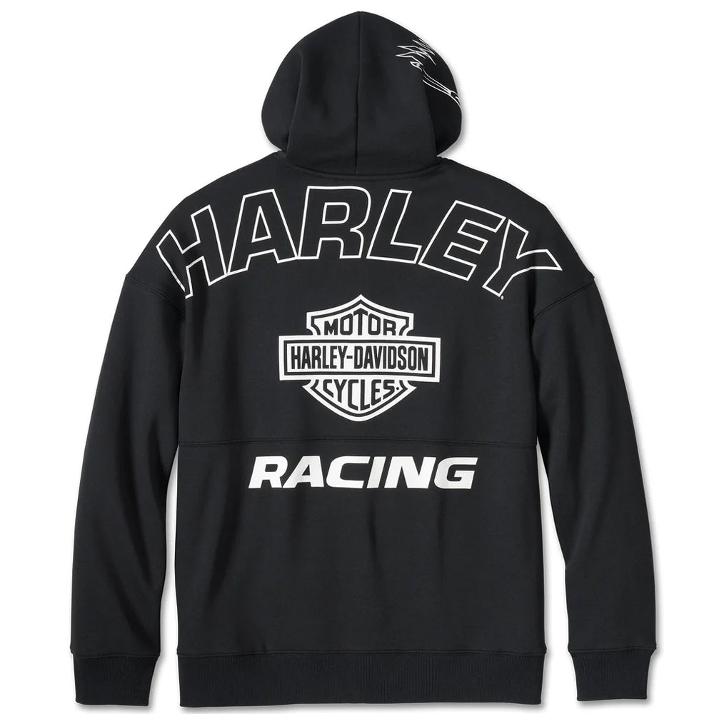 Men's Black Screamin Eagle Zip-Up Hoodie