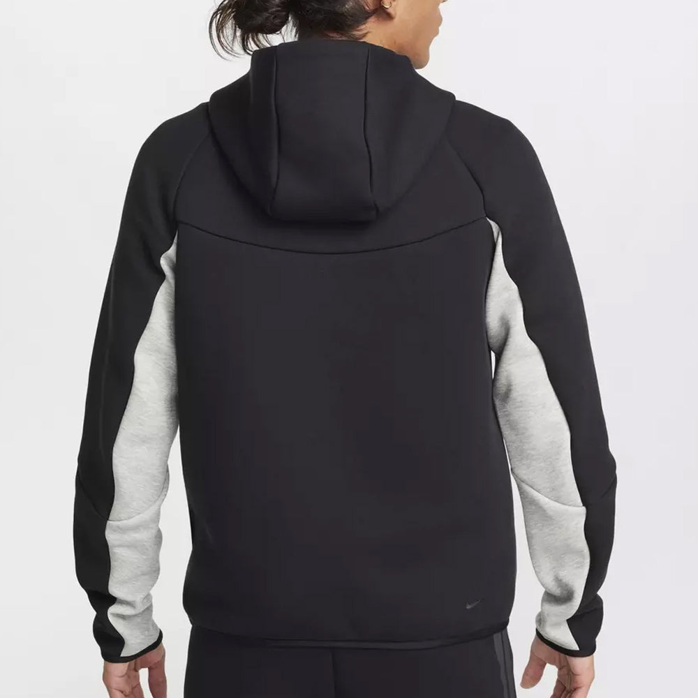 Black/Grey Tech Fleece Hoodie Zip
