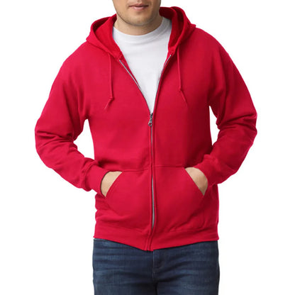 Red Zip-Up Hoodie