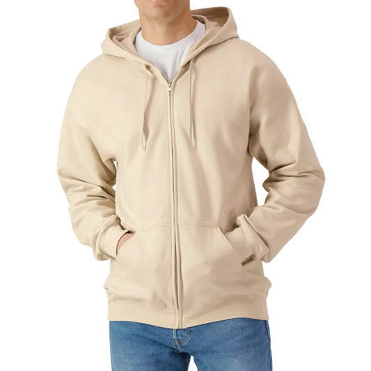 Sand Zip-Up Hoodie