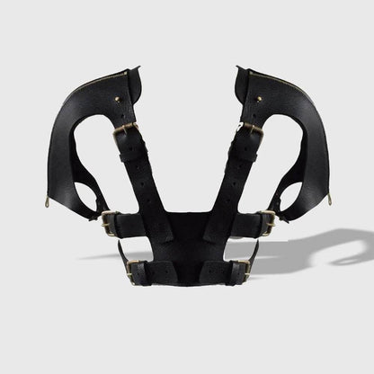Sleeved Soft Cut Out Harness Black - CoreFlexInd