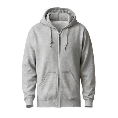 Sport Gray Zip-Up Hoodie
