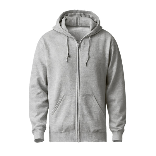 Sport Gray Zip-Up Hoodie