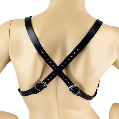 Thin Strap Leather Bra Harness - CoreFlexInd